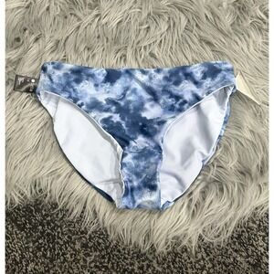 Zella Just Breathe Blue‎ Reversible Bikini Bottoms Girls 14 Pull On